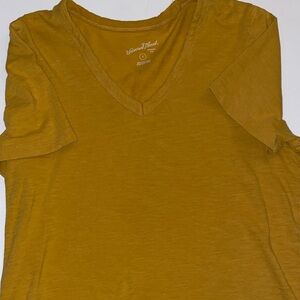 Universal Thread Mustard V-Neck Tee